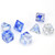 Chessex Dice - 7 Set RPG - 27466 - nebula dark blue with white Chessex Dice - 7 Set RPG - 27466 - nebula dark blue with white