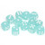 Chessex Dice - 36 Set of d6 dice block - 27605 - frosted teal with white