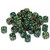Chessex Dice - 36 Set of d6 dice block - 27815 - scarab jade and gold