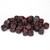 Chessex Dice - 36 Set of d6 dice block - 27878 - velvet black and red
