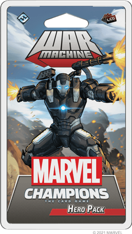 Plastic clamshell box featuring the game title and superhero War Machine illustration.