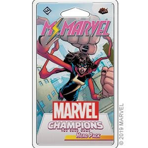 Plastic clamshell box featuring the game title and Ms. Marvel illustration.