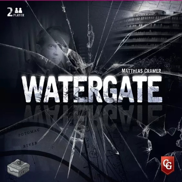 Board game box featuring game title and shattered glass and historic images. Board game box featuring game title and shattered glass and historic images.