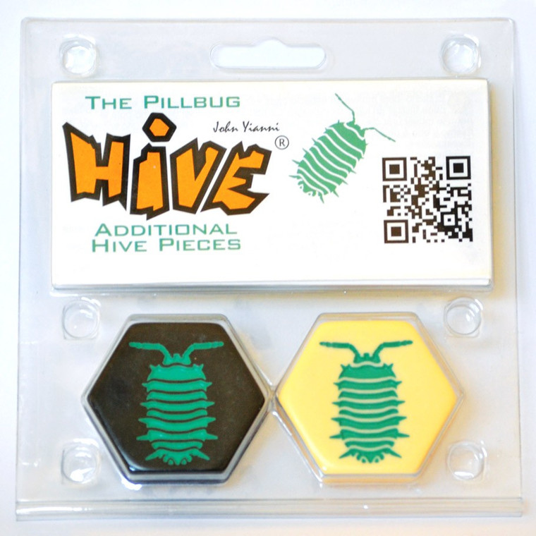 Plastic clamshell box featuring the game title and two pillbug tiles.