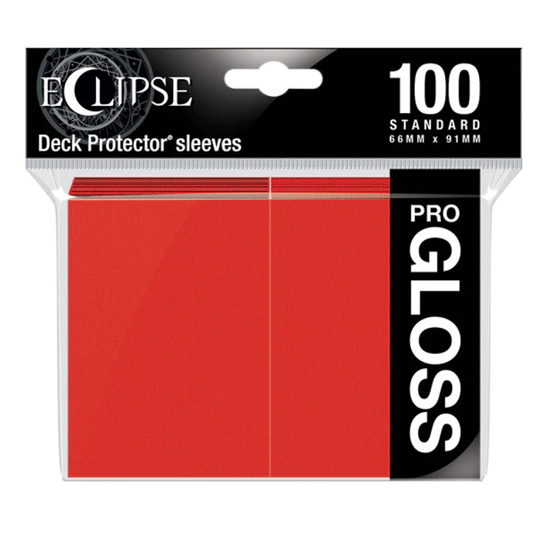 Plastic Eclipse Gloss sleeve packaging showcasing the bright red sleeve color.
