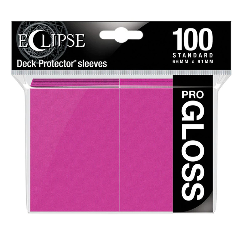 Plastic Eclipse Gloss sleeve packaging showcasing the hot pink sleeve color.
