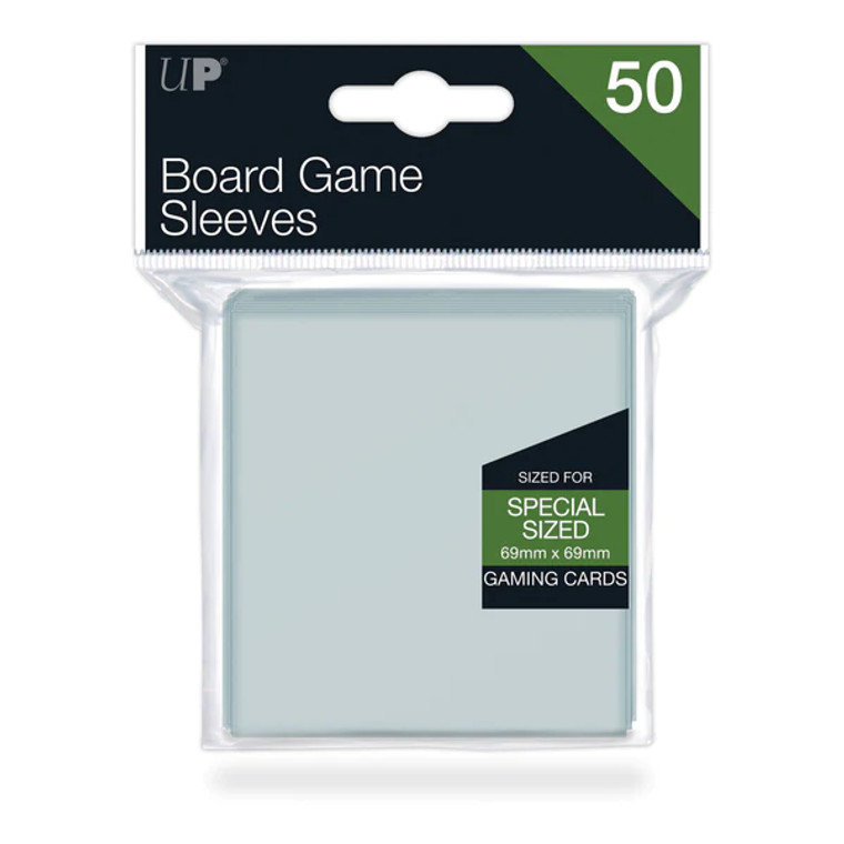 Ultra pro board game sleeves packaged in plastic.