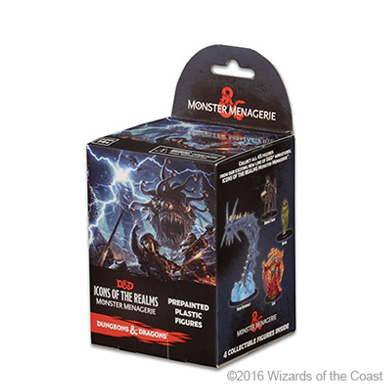 A Monster Menagerie booster box featuring the image from the Monster Manual book cover.