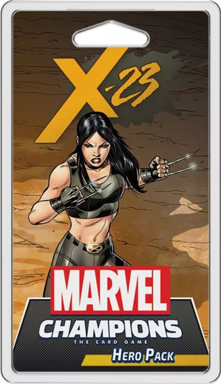 Plastic clamshell box featuring game title and art of X-23.