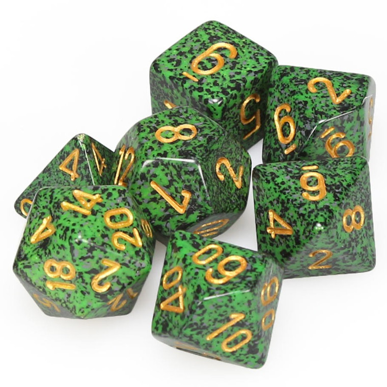Chessex Dice - 7 Set RPG - 25335 - speckled golden recon
