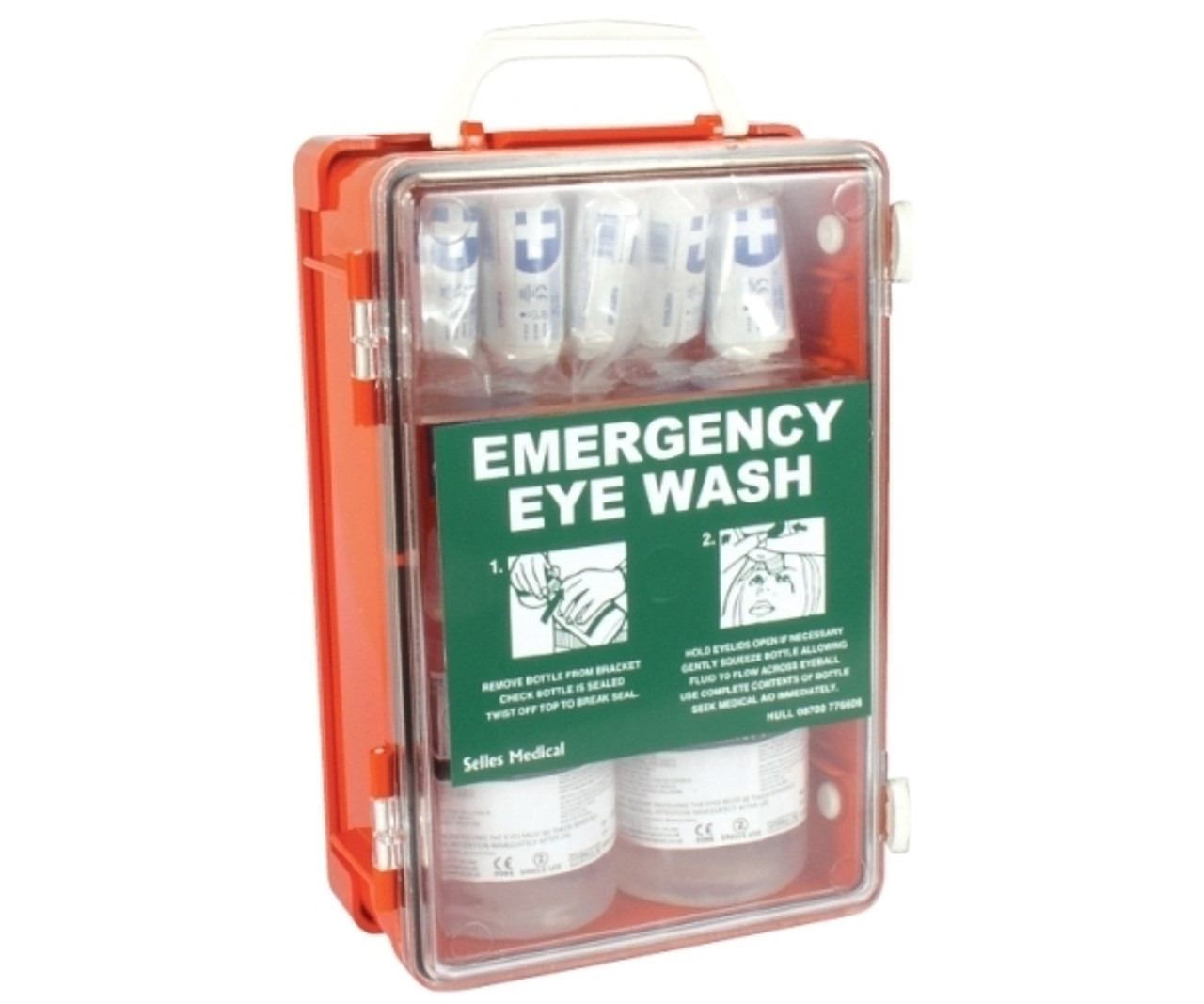 BLUE DOT EYE WASH STATION AND MIRROR - First Aid House
