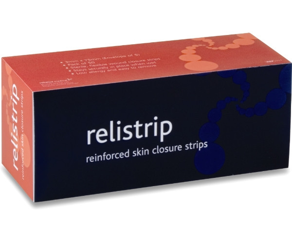Relistrips (3 x 75mm) Skin Closures (Box of 50 x 5) - Selles Medical