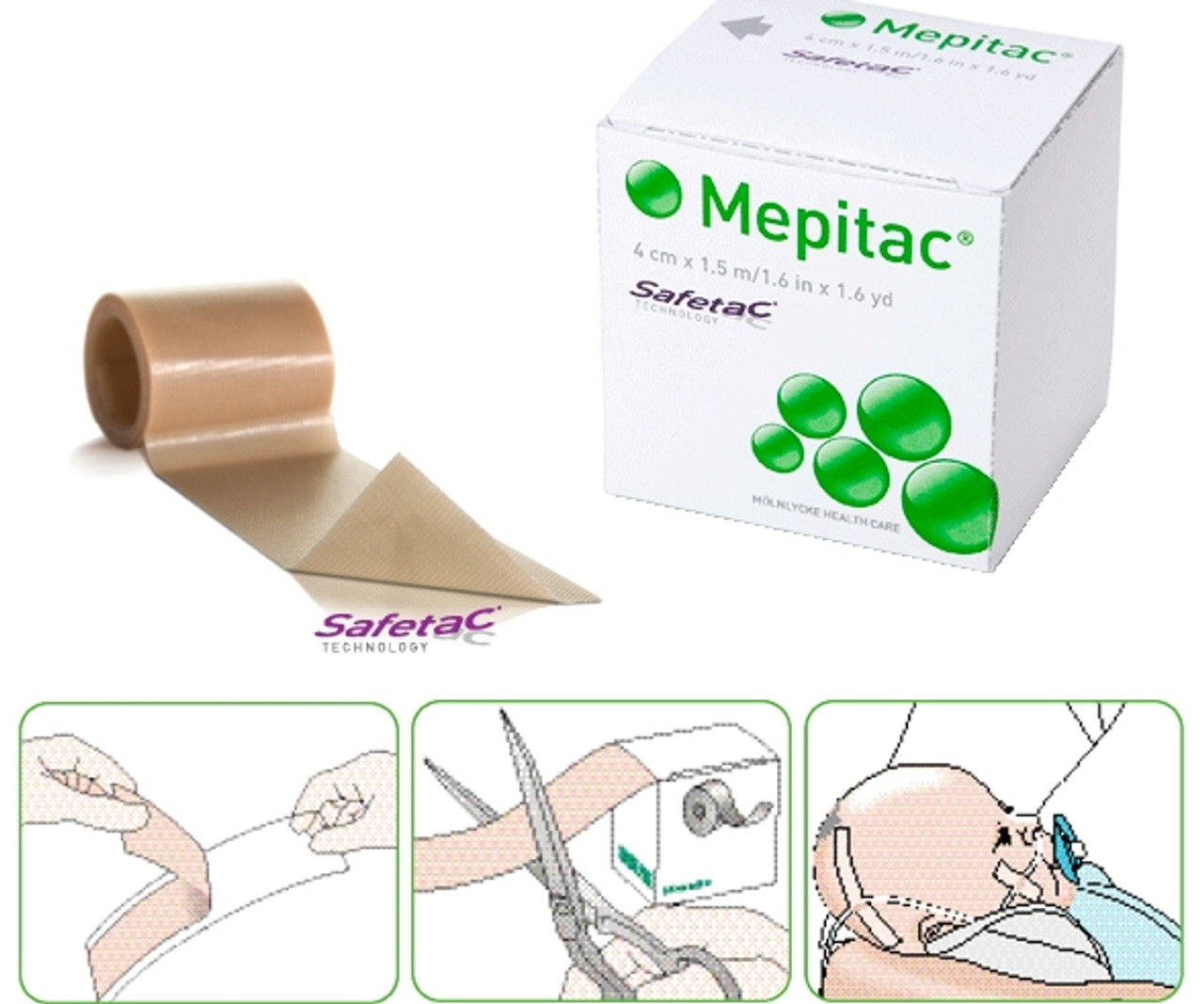 Mepitac Soft Silicone Dressing Tape - Selles Medical