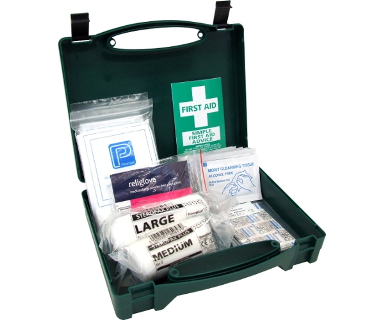 First Aid Kit Green Box HS3 Traditional 50 Person - Hunt Office UK