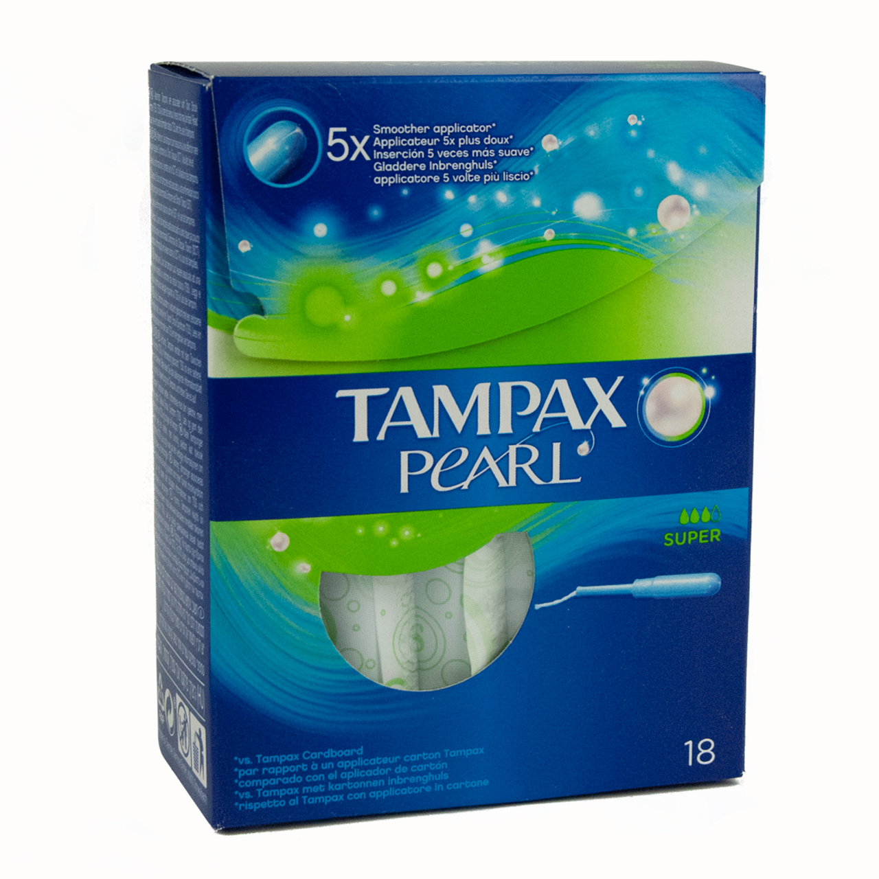 Tampax Pearl 50 Tampons with Plastic Applicator, Regular