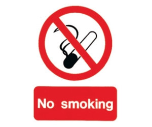 No Smoking Self Adhesive Sign No Smoking Self Adhesive Sign
