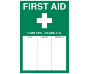 First Aider Self Adhesive Sign