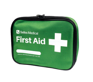 NEW Green Empty First Aid Bag 21x16x5cm NEW Green Empty First Aid Bag 21x16x5cm