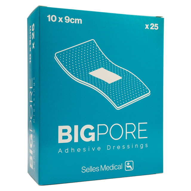 BigPore Adhesive Dressing Pads x25 Selles Medical