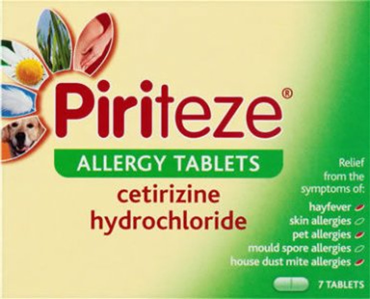Piriteze Alergy Tablets (Pack of 7)