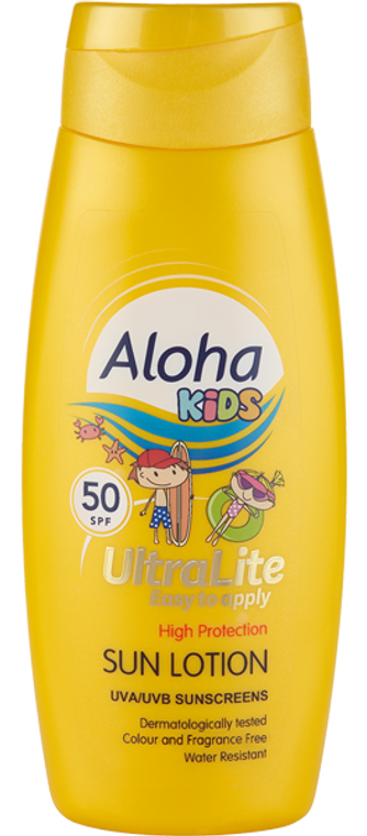 Aloha Kids SPF 50 High Protection Sun Cream/Screen Lotion 250ml