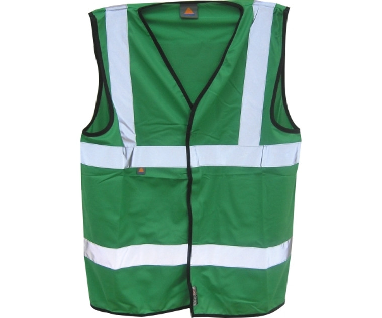 Green Hi-Vis Printed Waistcoat