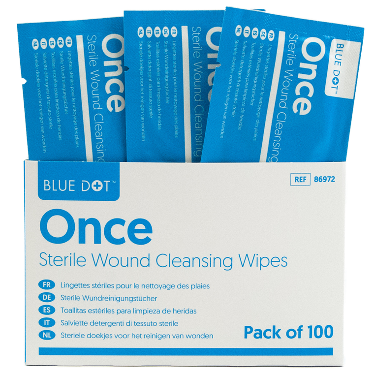 Once Sterile Saline Cleansing Wipes