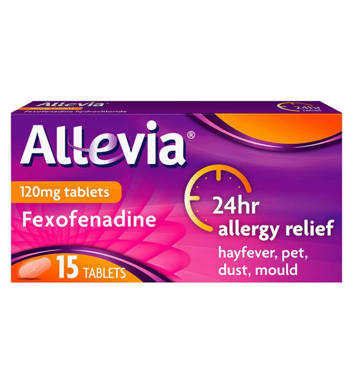 Allevia Fexofenadine Tablets 120mg Pk15
