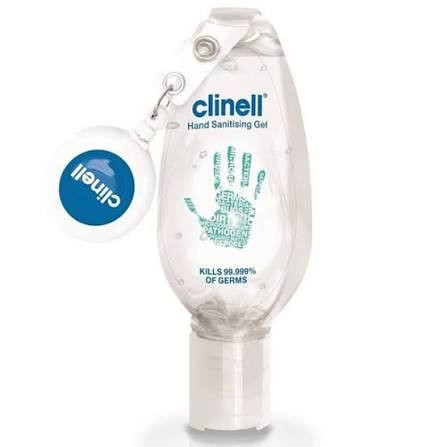 Clinell Hand Sanitising Alcohol Gel with Clip 50ml