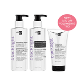 Add body and volume to thin hair while repairing surface damage and delivering superior conditioning with the Oligo Blacklight Volumizing range. 

