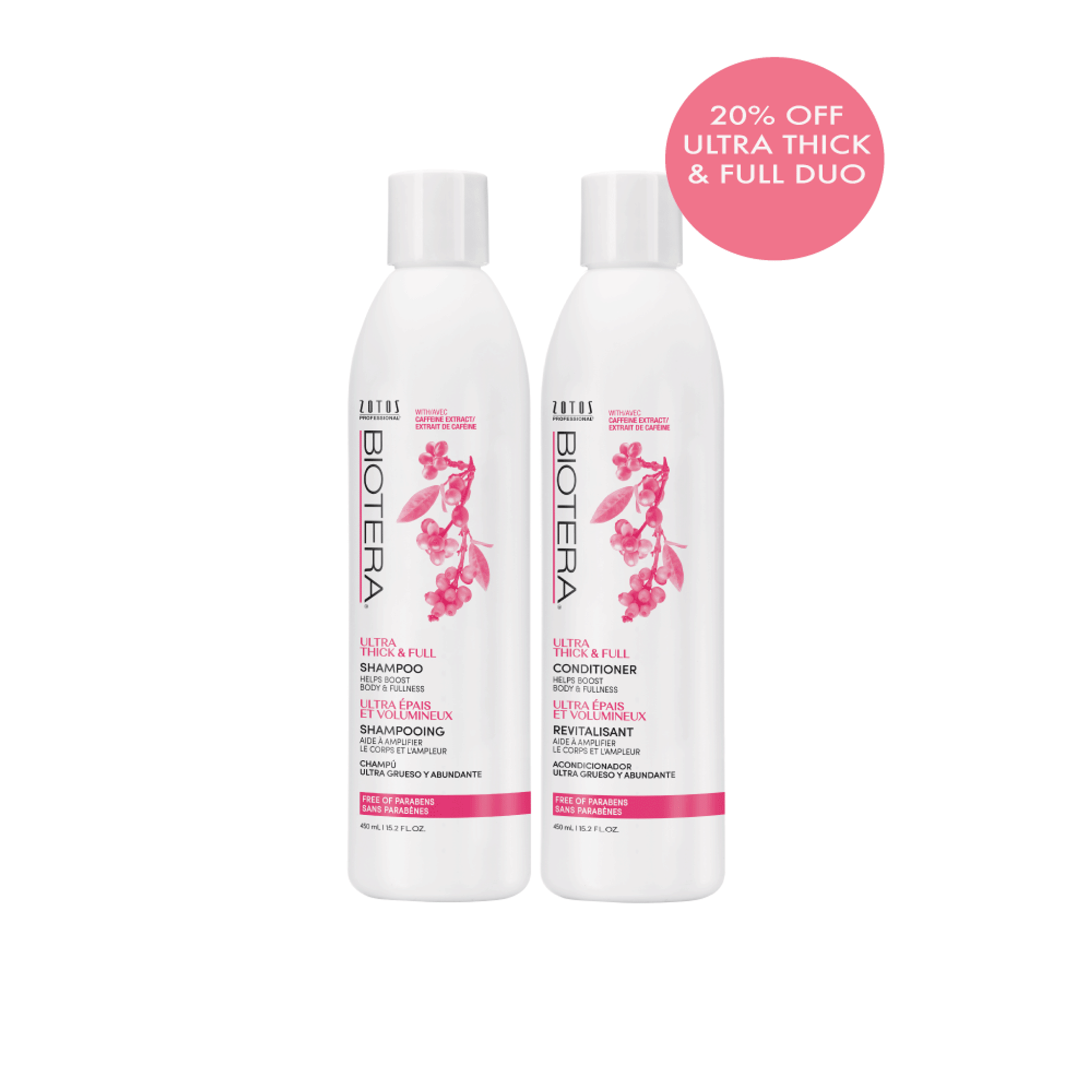 Biotera Ultra Thick & Full Shampoo & Conditioner DUO 450ml