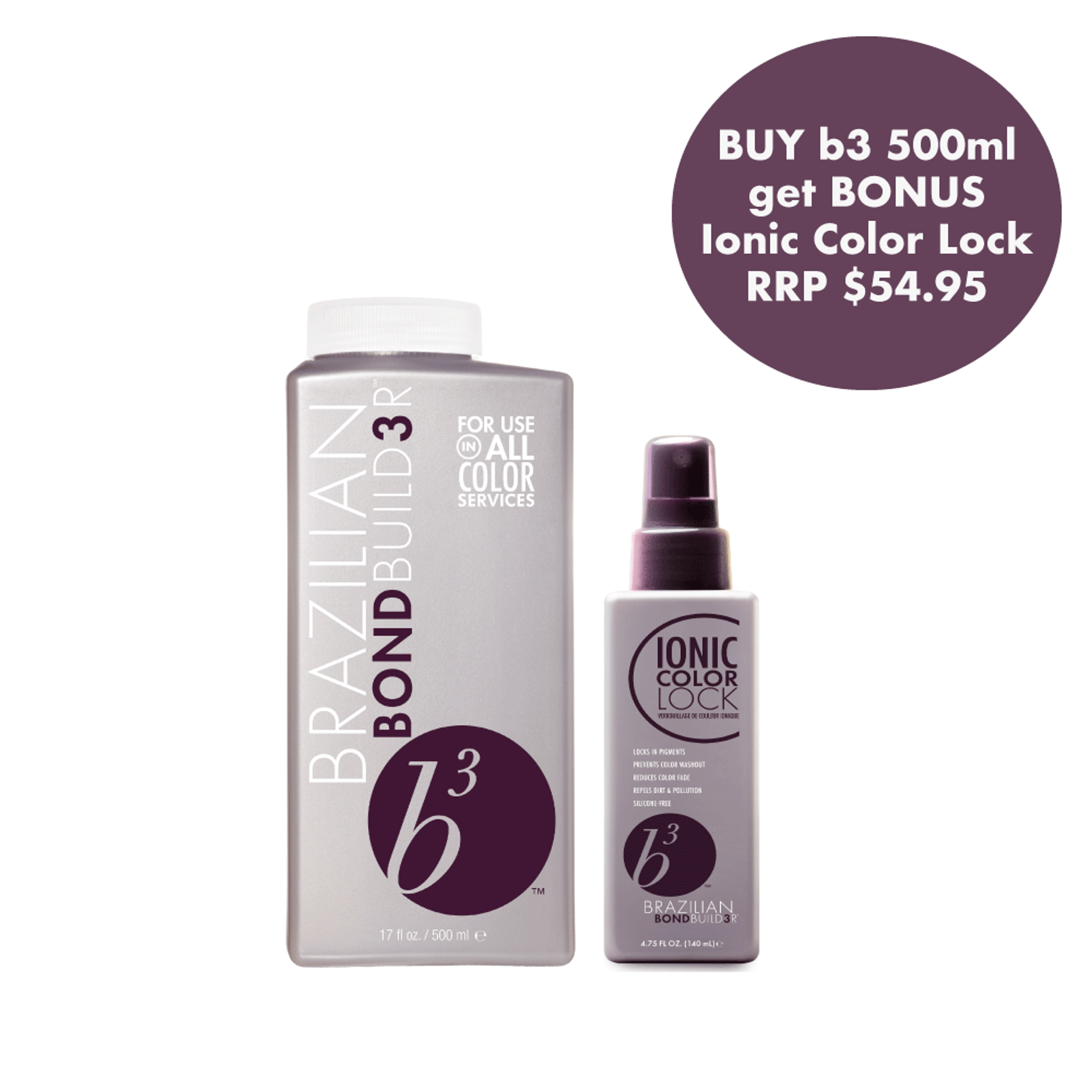  BONUS b3 Ionic Color Lock with b3 professional 500ml
