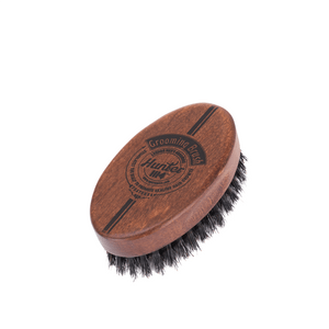 Hunter 1114 Men's grooming brush. The perfect barbers tool to untangle the hair and beard while gently massaging the skin, stimulating the scalp to promote healthy hair growth while gently distributing its natural oils. Shop  men's barber accessories at Salon Support. 
