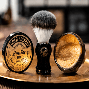 Hunter 1114 Gold Reserve Shaving Cream and Beard Wash. Men's grooming products Australia