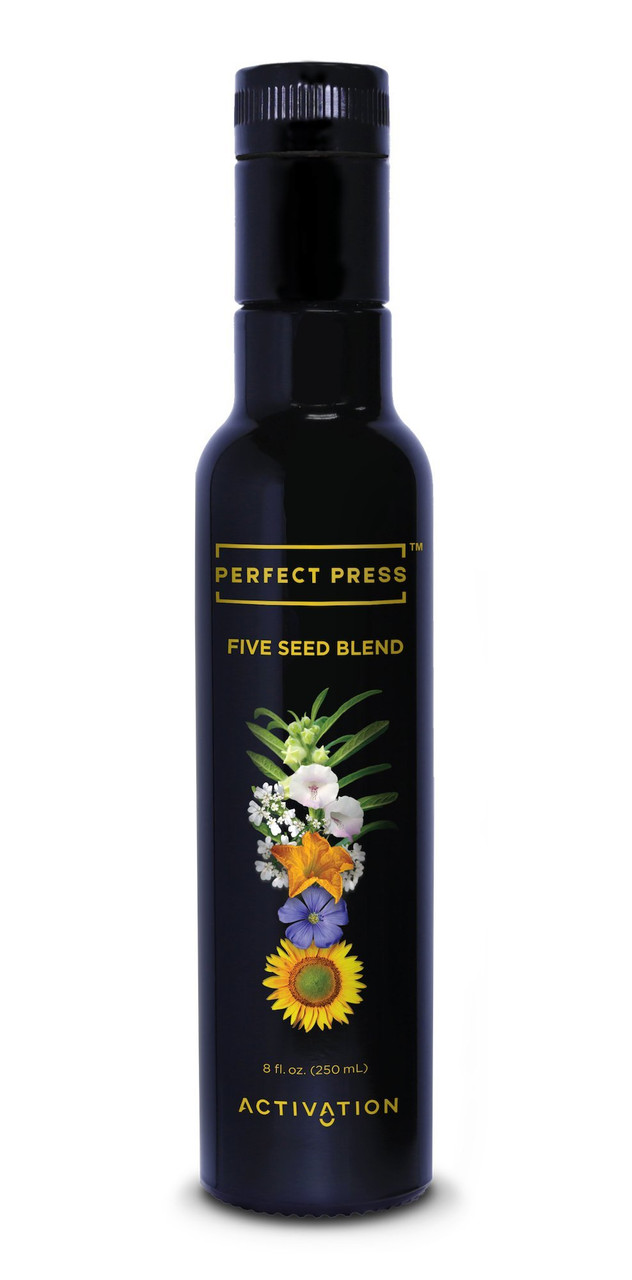 Activation Products Perfect Press Five Seed Oil Blend Sunflower Seed Flaxseed Black Sesame Seed Coriander Seed And Pumpkin Seed Omega 3 6 9 Vegan Organic 250 Milliliter Ecarts Co