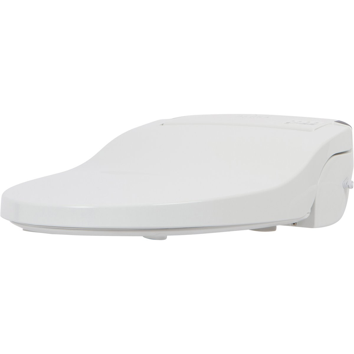 ALPHA JX Elongated Bidet Toilet Seat, White, Endless Warm Water, Rear