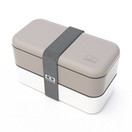 Monbento MB Original Bento Box (Grey & White W/ Grey Band)