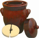 Kerazo - 5L (1.3 Gal)K&K Keramik German Made Fermenting Crock Pot, Kerazo F2