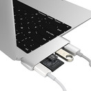 HyperDrive USB Type-C Hub 5-in-1 (Micro SD, SDXC, USB 3.0, USB C) for MacBook Pro & 12" MacBook - Silver