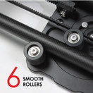 Kamerar 31â Fluid Motion Video Slider: Flywheel, Counterweight, Light Carbon Fiber Rails, Adjustable Legs, DSLR Camera/Camcorder Stabilization Track