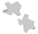 Silver Texas State Shape Cuff Links by Cufflinks Inc