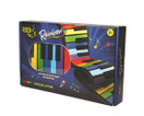 Rock And Roll It - Rainbow Piano. Flexible, Completely Portable, 49 standard Keys, battery OR USB powered. Includes play-by-color song book!