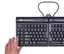 Kinesis Freestyle2 Blue Wireless Ergonomic Keyboard for PC (9" Separation)