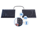 Kinesis Freestyle2 Blue Wireless Ergonomic Keyboard for PC (9" Separation)