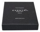 Exentri Trifold Leather Wallet with Locking Device: Stylish, Sophisticated, Compact (One Size, Black)