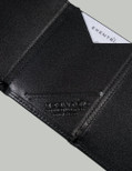 Exentri Trifold Leather Wallet with Locking Device: Stylish, Sophisticated, Compact (One Size, Black)