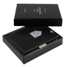 Exentri Trifold Leather Wallet with Locking Device: Stylish, Sophisticated, Compact (One Size, Black)