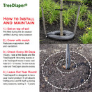 Smart Tree Watering Bag - AUTO REFILLS WITH RAIN and Slow Releases As Plant Needs - New Water Absorption Slow Release Technology Prevents Over and Under Watering - Large Tree Diaper 36" Ring For Trees