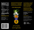 Activation Products, Perfect Press, Five Seed Oil Blend, Sunflower seed, FlaxSeed, Black Sesame Seed, Coriander Seed, and Pumpkin Seed, Omega 3-6-9, Vegan & Organic. 250 milliliter