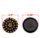 Black Out Amber LED Turn Signal Running Light Insert Harley Bullet 1157 Bulb FL FX XL Smoke Lens